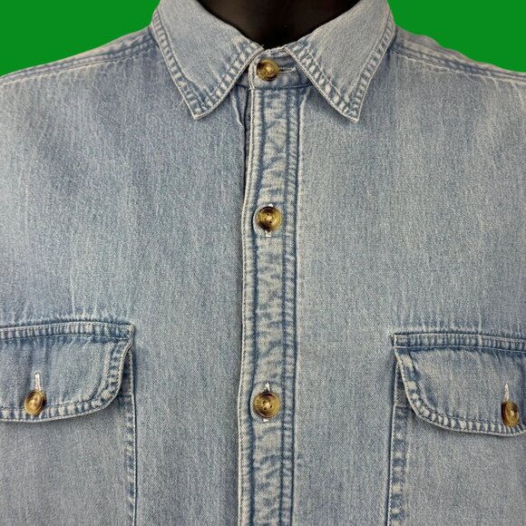 VTG Boca Classics Heavy Fleece-Lined Denim Shirt Jacket - Picture 3 of 5